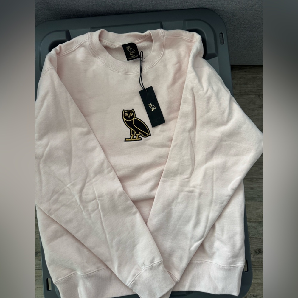 OVO Pink Crewneck Sweater size Small NWT